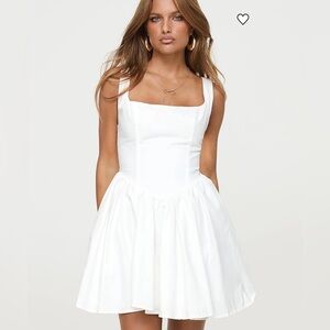 NWT Princess Polly Straplie Mini Dress | White Sleeveless Dress | Size US 2